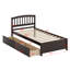 Base de lit plateforme avec tiroirs en bois-278047952