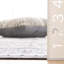 Arizona Lomanto Machine Washable Non-Slip White & Grey Rug-901045401