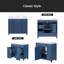 Meuble-lavabo simple autoportant de 36 po avec plateau en résine Kirsty