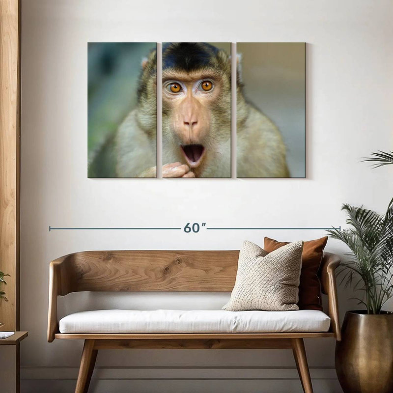 Brampt Monkey I, 28" H x 45" W
