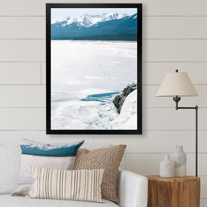 Glaciers à couper le souffle en Alaska IV - impression, H 20 po x l 12 po x P 1 po, Cadre photo noir