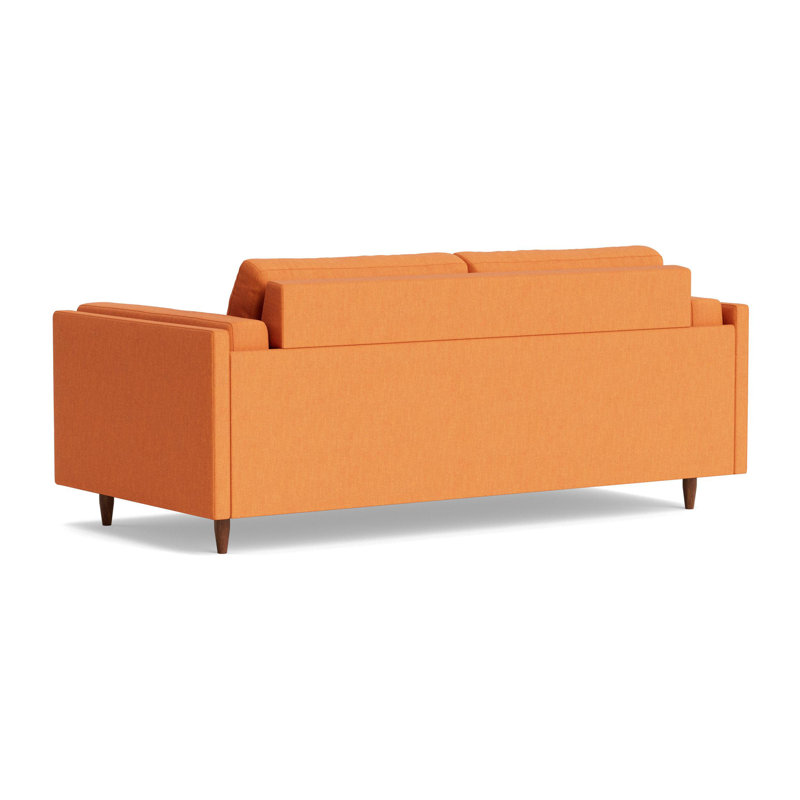 Skinny Fat Sofa Bed, Performance Weave - Carrot