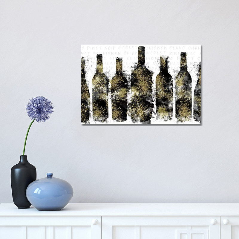 Wine Selection by Natalie Carpentieri - Print on Canvas, 30.48 cm H x 45.72 cm W, Wrapped Canvas