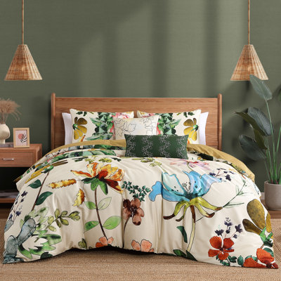 Ensemble d'édredon réversible 100% satin de coton 5 pièces Bebejan Radiance