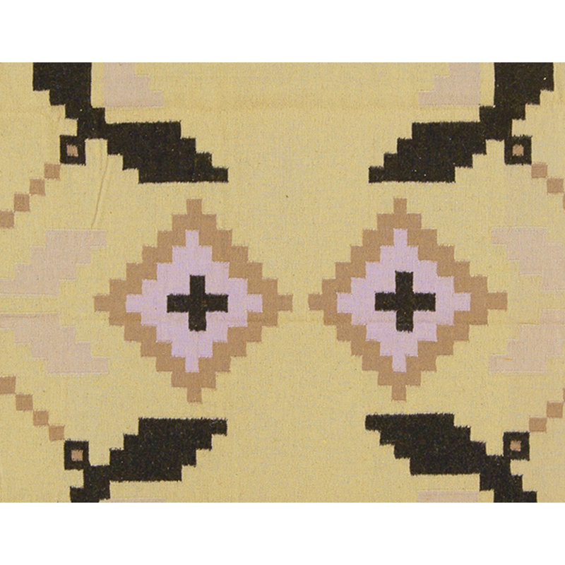 Tapis ivoire et multicolore de haute qualité noué à la main