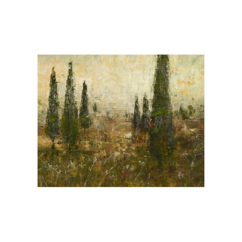 «Evening Calm II» par Jodi Maas - impression, Gel coupé au couteau, H 36 po x l 45 po x P 1,5 po