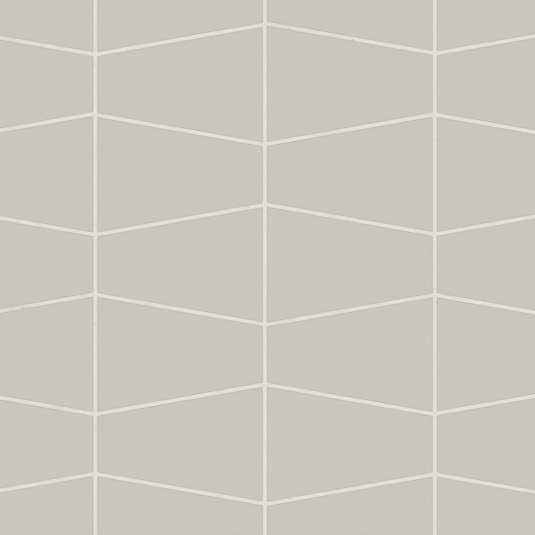 Marin Trapezoid Matte Porcelain Mosaic Tile Bedrosians 