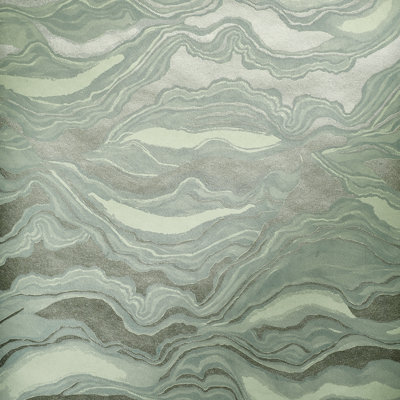 Slow Living Metallic Texture Abstract Wave Wallpaper Roll