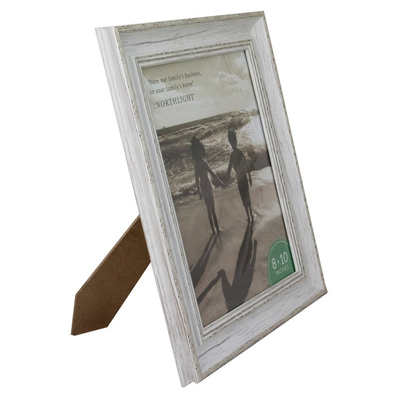 Distressed White Wood 5" x 7" Vintage Photo Frame