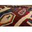 Tapis unique en laine noué à la main 8 pi 2 po x 10 pi 3 po New Age - bleu / rouge / brun