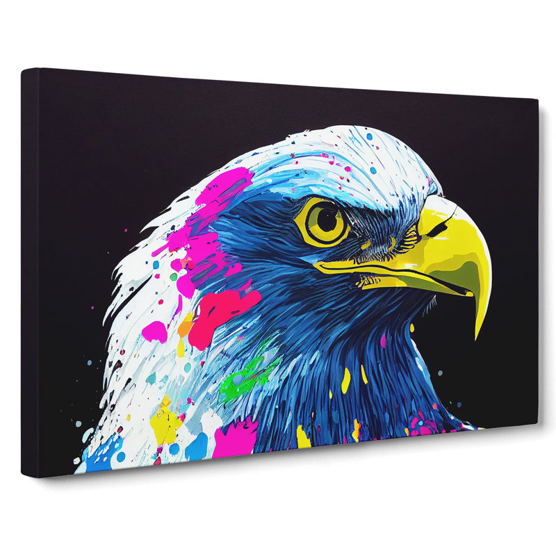 Eagle Bird Splash Vol.4 Abstract - Wrapped Canvas, 35cm H x 50cm W x 3cm D