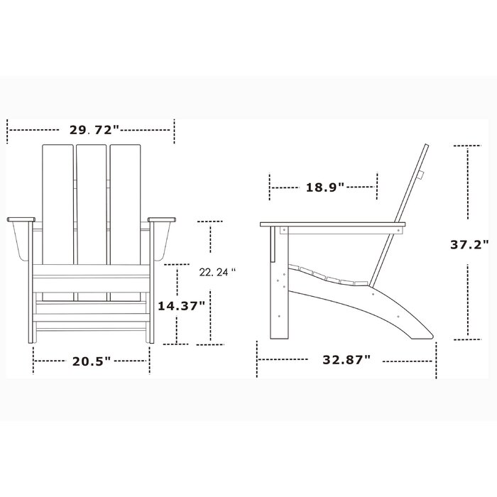 Dovecove Katharine Outdoor Adirondack Chair & Reviews | Wayfair