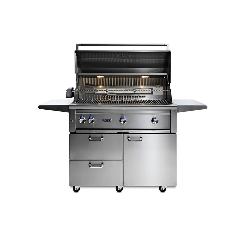 3-Burner Convertible Gas Grill with Rotisserie, Liquid Propane
