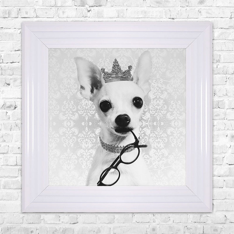 Single Picture Frame Print, 75cm H x 75cm W, Silver Framed