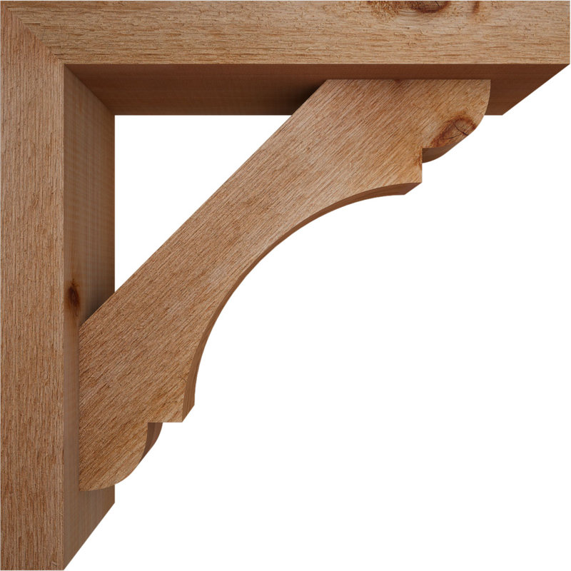 Support de bloc olympique avec entretoise décalée, 18 po x 18 po, Cèdre rouge occidental de l 4 po (scié brut)
