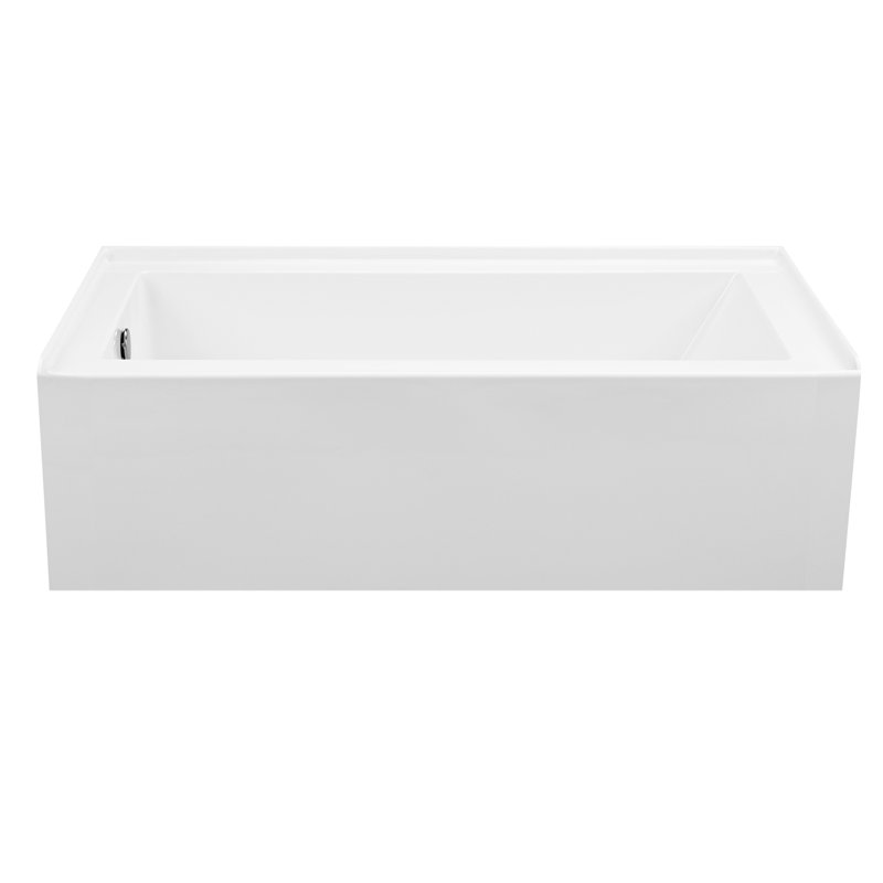 Baignoire en alcôve 60 po MTI Solutions, Blanc, Gauche