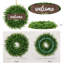 Couronne d'eucalyptus artificiel vert 50 cm / 19,6 po avec panneau de bienvenue