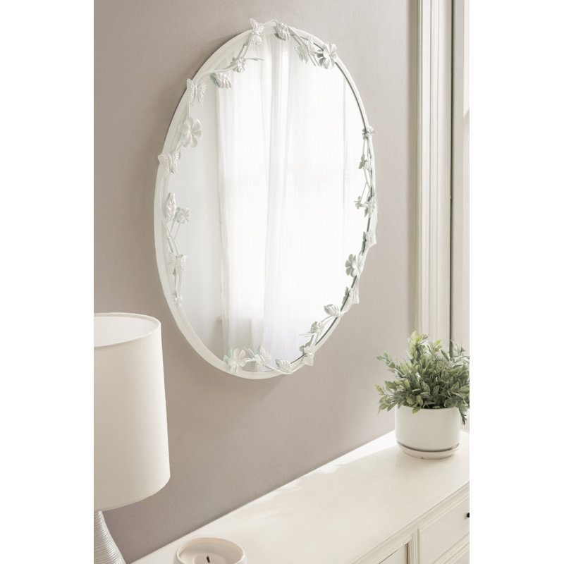 Miroir mural Rosella, Blanc