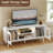 LED TV Stand with Acrylic Doors & Shelves, 47.5"  Console for TVs up to 55"-114357116