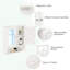 560mm W 580mm H Recessed Framed Medicine Cabinet Mirror Adjustable