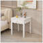 Table de chevet blanche avec tiroir pour chambre à coucher et salon