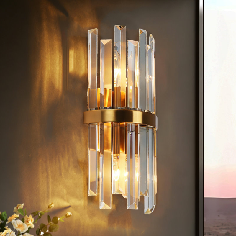 Josse Crystal Flush Mounted Sconce