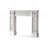 White Solid Wood Freestanding Fireplace