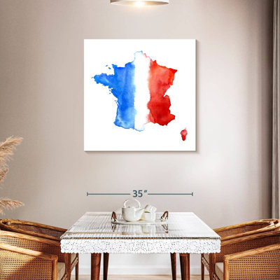 Borges Map Of France Flag