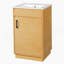 Meuble-lavabo autoportant de 20 pouces avec lavabo en céramique, porte à fermeture douce, tablette réglable, style maison de campagne pour une salle de bain chaleureuse et fonctionnelle