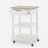 Compact wooden kitchen cart - functionality and style coexist