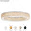 Sarella 32 Light 60in Round Chandelier in White with Clear Heritage Handcut Crystals-1905477976-1905477980