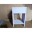 Mignonne table d'appoint avec tiroir et tablette ouverte, conception à bords festonnés pour la chambre à coucher, pièce pour table de chevet mauve agréable, idéal pour un usage personnel