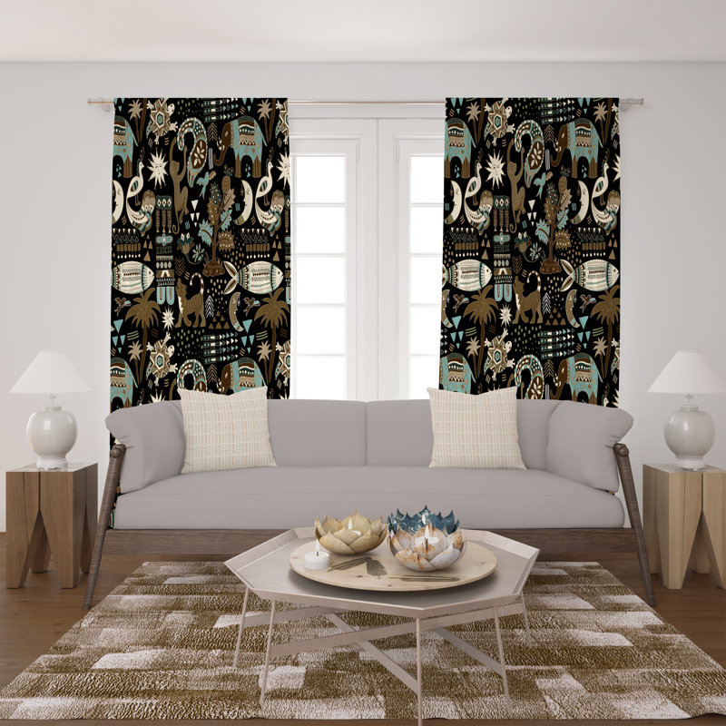 Room Darkening Curtain Pair, 40" W x 82" H