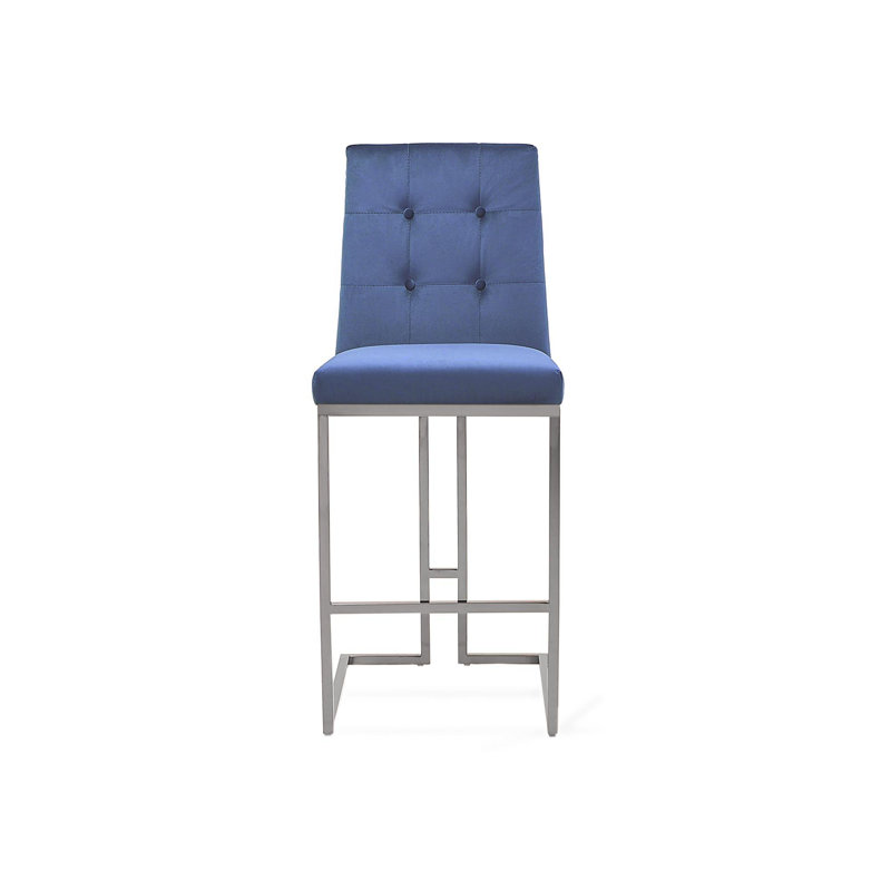 Tabouret de bar Cameron, Bleu foncé