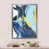 Impression argent sur toile encadrée