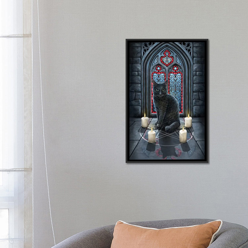 « johnny circle », impression sur toile, H 26 po x l 18 po x P 1,5 po, Toile avec cadre noir