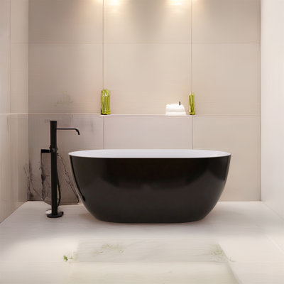 59'' x 29.5'' Freestanding Acrylic Bathtub