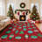 Christmas Area Rug Living Room Rugs Washable Rug Soft Neutral Boho Bohemian Farmhouse Rug Indoor Floor Carpet for Bedroom Under Dining Table Home Office Decor-1505719285