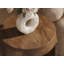 Mango Wood Side Table with Open Shelf