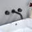 Wall Mounted 2-handle Bathroom Faucet