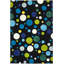 Tapis noir / multicolore en laine touffetée à la main Amier-2033281551