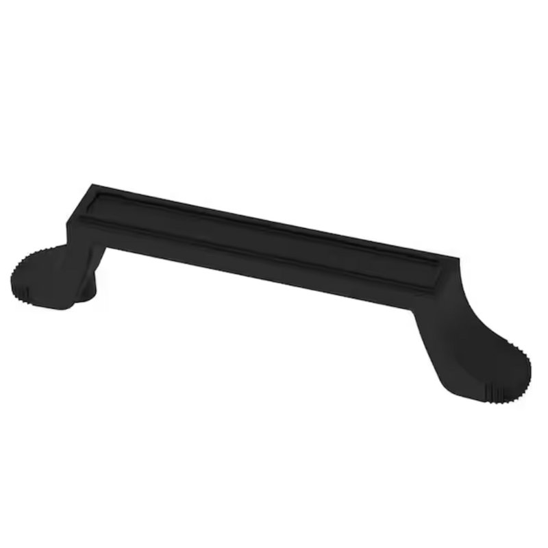 3-3/4" Structured Column Pull Flat Black