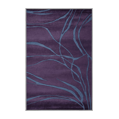 Tapis mauve lavable à la machine