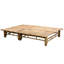 Chaise longue avec coussins en bambou 2 personnes Currin Breeze-1773682472