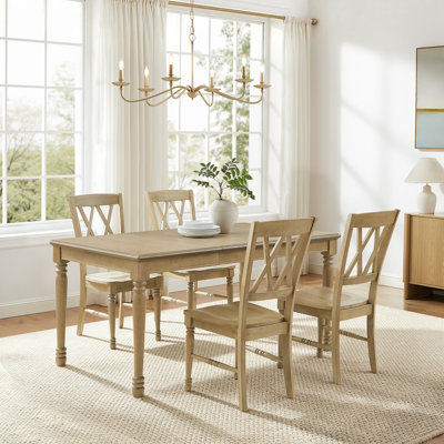 Ashwell Extendable Solid Wood Top Dining Set
