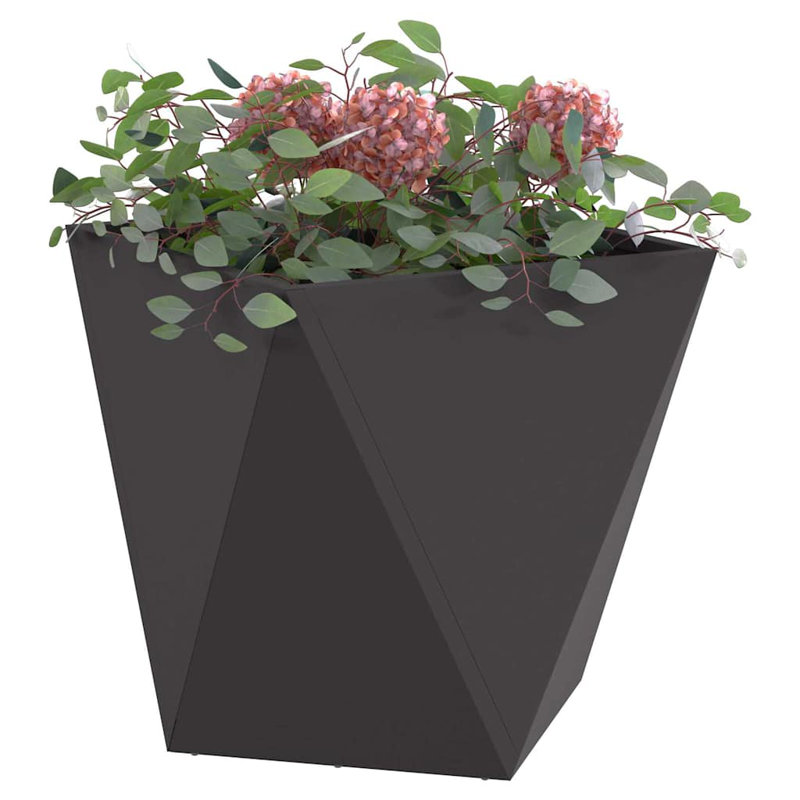 Planter Box, Black, 40cm H x 40cm W x 40cm D