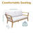 Bodie Acacia Patio Loveseat