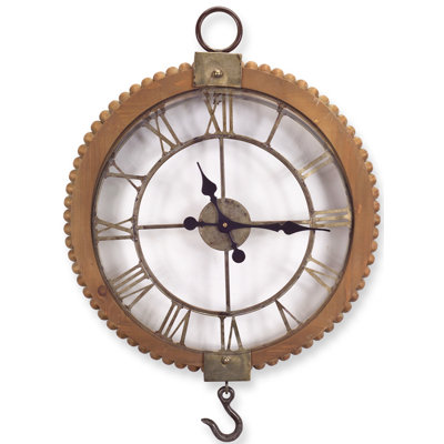 Horloge murale ouverte avec crochet