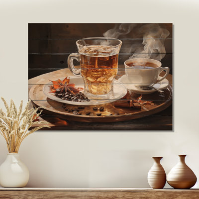 Izzat Cuban Coffee Brown II sur impression sur bois