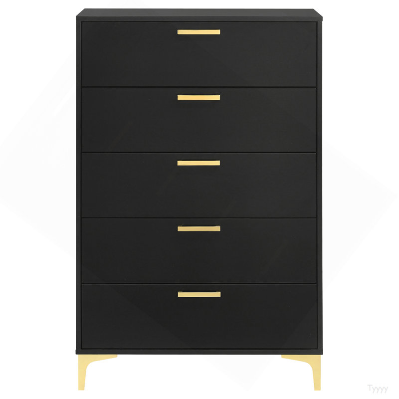 Commode rectangulaire 5 tiroirs Lexie